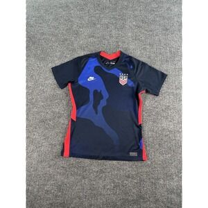 Nike USA Soccer Jersey Mens Medium Blue Red Dri-Fit Athletic Team Shirt Logo